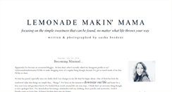 Desktop Screenshot of lemonademakinmama.com